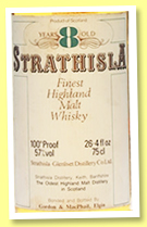 Strathisla 8 yo (100 proof, Gordon & MacPhail, distillery label, 75cl, +/-1980) 