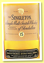 The Singleton of Glendullan 15 yo (40%, OB, +/-2021) The Singleton of Glendullan 15 yo (40%, OB, +/-2021)