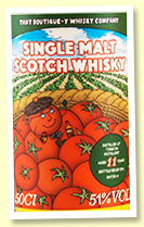 Tomatin 11 yo 'Batch 4' (51%, That Boutique-y Whisky Company, 1174 bottles)
Tomatin 11 yo 'Batch 4' (51%, That Boutique-y Whisky Company, 1174 bottles)
