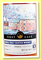 A Highland Distillery 16 yo 2005/2021 (58.3%, First Cask, Whisky Import Netherland Dranken bv, butt) A Highland Distillery 16 yo 2005/2021 (58.3%, First Cask, Whisky Import Netherland Dranken bv, butt)