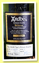 Ardbeg 2001/2021 (46.6%, OB for Wu Dram Clan, bourbon barrel, cask #348, 155 bottles) Ardbeg 2001/2021 (46.6%, OB for Wu Dram Clan, bourbon barrel, cask #348, 155 bottles)