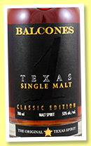 Balcones 'Classic Edition' (53%, OB, USA, 2021)
