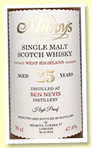 Ben Nevis 25 yo 1996/2021 (47.6%, Milroy's of Soho, cask #20, refill sherry butt)
