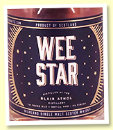 Blair Athol 14 yo (46%, North Star 'The Wee Star', PX finish)
Blair Athol 14 yo (46%, North Star 'The Wee Star', PX finish)