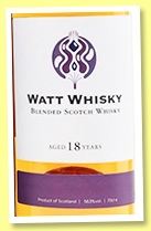 Blended Scotch Whisky 18 yo 2003/2021 (56.3%, Watt Whisky, hogshead)