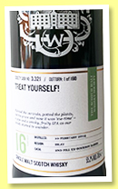 Bowmore 16 yo 2004 (55.2%, Scotch Malt Whisky Society, 2nd fill barrel, #3.321, 'Treat Yourself!', 160 bottles, +/-2021) Bowmore 16 yo 2004 (55.2%, Scotch Malt Whisky Society, 2nd fill barrel, #3.321, 'Treat Yourself!', 160 bottles, +/-2021)