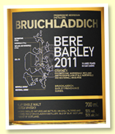 Bruichladdich 10 yo 2011/2021 'Bere Barley' (50%, OB, bourbon) Bruichladdich 10 yo 2011/2021 'Bere Barley' (50%, OB, bourbon)