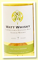 Campbeltown 7 yo Blended Malt (57.4%, Watt Whisky, 66 bottles)
