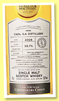 Caol Ila 13 yo 2008/2021 (59.7%, Gordon & MacPhail, Connoisseurs Choice or LMDW, first fill bourbon barrel, cask #312075, 562 bottles)