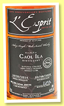 Caol Ila 2014/2020 (60.4%, L'Esprit, 10th Anniversary, Château Latour, cask #2005795, 293 bottles) 