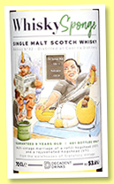 Caol Ila 9 yo 2007+2011/2021 (53.6%, WhiskySponge, 481 bottles)