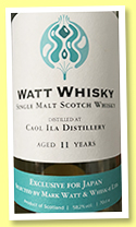 Caol Ila 11 yo 2010/2021 (53.2%, Watt Whisky,Japan exclusive, hogshead, 326 bottles)