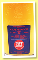 Caperdonich 21 yo 2000/2021 (56.9%, Signatory Vintage for The Whisky Exchange, hogshead, cask #29485, 256 bottles) Caperdonich 21 yo 2000/2021 (56.9%, Signatory Vintage for The Whisky Exchange, hogshead, cask #29485, 256 bottles)