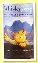 Caperdonich 21 yo 2000/2021 (55%, WhiskySponge, 260 bottles) Caperdonich 21 yo 2000/2021 (55%, WhiskySponge, 260 bottles)