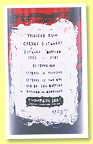 Caroni 23 yo 1998/2021 (59.2%, Thompson Bros., 286 bottles) Caroni 23 yo 1998/2021 (59.2%, Thompson Bros., 286 bottles)
