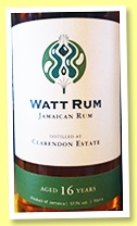Clarendon 16 yo 2004/2021 (57.1%, Watt Rum, Jamaica)