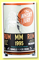 Clarendon 27 yo 1995/2021 (61.3%, The Whisky Jury, Jamaica, refill barrel, 270 bottles) 