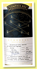 Compass Box 'Ethereal' (49%, for La Maison du Whisky's 65th Anniversary, blended malt, 2430 bottles, 2021) Compass Box 'Ethereal' (49%, for La Maison du Whisky's 65th Anniversary, blended malt, 2430 bottles, 2021)