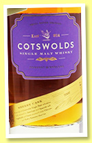 Cotswolds 'Sherry Cask' (57.4%, OB, England, small batch, 2020) Cotswolds 'Sherry Cask' (57.4%, OB, England, small batch, 2020)