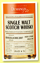 Craigellachie 13 yo 2007/2021 (48%, Dumangin & Fils, ratafia champenois finish, batch 015) Craigellachie 13 yo 2007/2021 (48%, Dumangin & Fils, ratafia champenois finish, batch 015)