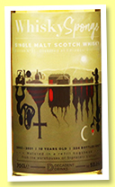 Edradour 18 yo 2003/2021 (53%, Signatory Vintage for WhiskySponge, refill hogshead, 334 bottles)
