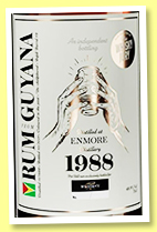 Enmore 1988/2021 (48.9%, The Whisky Jury for Whiskay, Guyana, refill barrel, cask #9, 181 bottles) Enmore 1988/2021 (48.9%, The Whisky Jury for Whiskay, Guyana, refill barrel, cask #9, 181 bottles)