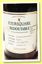 Foursquare 19 yo 'Redoutable' (61%, OB, bourbon and Madeira, Barbados, 2020) Foursquare 19 yo 'Redoutable' (61%, OB, bourbon and Madeira, Barbados, 2020)