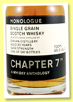 Girvan 30 yo 1991/2021 (49.6%, Chapter 7, 'Monologue', bourbon barrel, 547 bottles) 