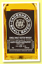 Glen Elgin-Glenlivet 23 yo 1995/2019 (50.6%, Cadenhead, Small Batch, bourbon hogsheads, 486 bottles)