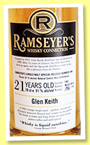 Glen Keith 21 yo 1992/2014 (51%, Ramseyer's, bourbon, 118 bottles) Glen Keith 21 yo 1992/2014 (51%, Ramseyer's, bourbon, 118 bottles)