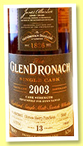 GlenDronach 13 yo 2003/2016 (56.2%, OB, HNWS Taiwan, Oloroso sherry puncheon, cask #5949, 710 bottles) GlenDronach 13 yo 2003/2016 (56.2%, OB, HNWS Taiwan, Oloroso sherry puncheon, cask #5949, 710 bottles)