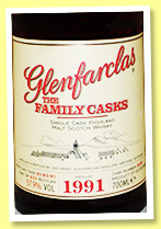 Glenfarclas 1991/2007 (57.9%, OB, Family Cask, #5623, 613 bottles) Glenfarclas 1991/2007 (57.9%, OB, Family Cask, #5623, 613 bottles)