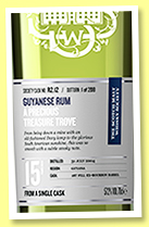 Guyana 15 yo 2004/2020 (57.2%, Scotch Malt Whisky Society, #R2.12, 'A precious treasure trove', 1st fill bourbon barrel, 208 bottles)
