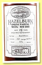 Hazelburn 15 yo (54.9%, OB, Online Tasting Week 2021, fresh oloroso, 1,174 bottles)