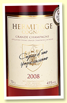 Hermitage 10 yo 2008 (45%, OB, Grande Champagne)
