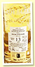Highland Park 14 yo 2007 (54.3%, Lady Of The Glen, cask #800453, bourbon barrel, 214 bottles)
Highland Park 14 yo 2007 (54.3%, Lady Of The Glen, cask #800453, bourbon barrel, 214 bottles)