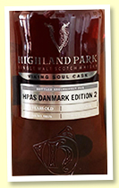 Highland Park 14 yo 'HPAS Danmark Edition 2' (55.8%, OB 'Viking Soul Cask', cask #500176, sherry firkin, 54 bottles)
Highland Park 14 yo 'HPAS Danmark Edition 2' (55.8%, OB 'Viking Soul Cask', cask #500176, sherry firkin, 54 bottles)