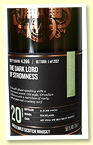 Highland Park 20 yo 2000/2021 (58.1%, Scotch Malt Whisky Society, #4.266 'The Dark Lord Of Stromness', 1st fill barrel, 202 bottles) Highland Park 20 yo 2000/2021 (58.1%, Scotch Malt Whisky Society, #4.266 'The Dark Lord Of Stromness', 1st fill barrel, 202 bottles)