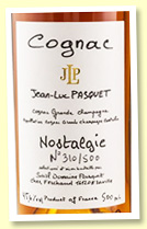 Jean-Luc Pasquet 'Nostalgie' (45.6%, OB, Grande Champagne, 500 bottles, 2017) Jean-Luc Pasquet 'Nostalgie' (45.6%, OB, Grande Champagne, 500 bottles, 2017)