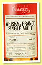 La Piautre 13 yo 2017/2021 (47%, Dumangin & Fils, France, ratafia champenois finish, batch 014, 345 bottles)