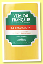 Le Breuil 2017/2021 'Version Française' (50.7%, La Maison du Whisky for Whisky Live Paris, France, bourbon, cask # W17059DR, 150 bottles)