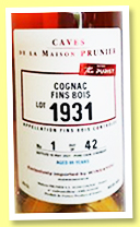 Maison Prunier 89 yo 1931/2021 (40.6%, The Purist, Wine4you, fins bois, 42 bottles)