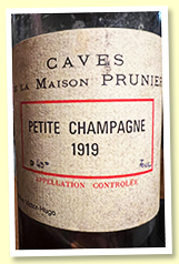 Maison Prunier Petite Champagne 1919 (43%, OB)