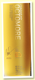 Octomore 5 yo 2015/2021 12.3 (62.1%, OB, 75% 1st fill bourbon & 25% 1st fill PX sherry butts)  
