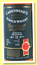 Ord 11 yo 2004/2016 (60.6%, Cadenhead, Authentic Collection, butt, 342 bottles)