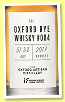 Oxford Rye 2017/2021 #004 (51.3%, OB, England, bottled for IF Oxford Science & Ideas Festival) 