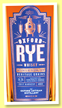 Oxford Rye Whisky #003 2017/2021 (51.2%, OB, England) Oxford Rye Whisky #003 2017/2021 (51.2%, OB, England)