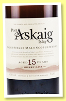 Port Askaig 15 yo 'sherry' (45.8%, Specialty Drinks, First fill oloroso sherry butts, +/-2017) Port Askaig 15 yo 'sherry' (45.8%, Specialty Drinks, First fill oloroso sherry butts, +/-2017)