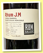 Rhum J.M 6 yo 2014/2020 (55.11%, OB for Rum Gallery, Martinique, agricole, fresh American oak, cask #140061, 270 bottles)