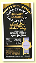 Springbank 19 yo 2001/2021 (50.1%, Cadenhead Authentic Collection, bourbon barrel, 204 bottles)
